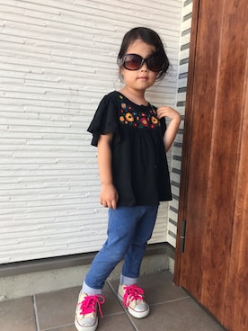 ななさん（キッズ・100cm）の秋コーディネート