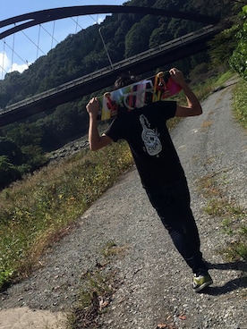 「PLAN B（プランビー）のアイテム」を使った、Ki➚さん（メンズ・177cm）の秋コーディネート