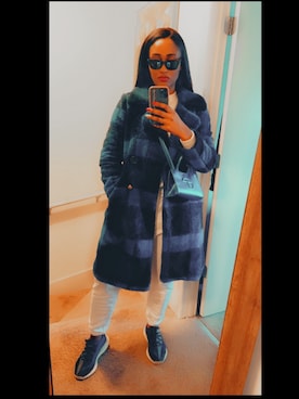「asos（エイソス）のアイテム（その他アウター）」を使った、ddivine1さん（レディース・168cm）の冬コーディネート
