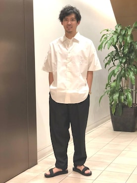 「EN ROUTE（アンルート）のアイテム（シャツ/ブラウス）」を使った、MKさん（メンズ・170cm）の春コーディネート