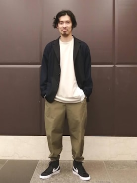 「EN ROUTE（アンルート）のアイテム（ジャケット/アウター）」を使った、MKさん（メンズ・170cm）の秋コーディネート