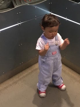 「1歳半」｜「アイテム（オールインワン・サロペット）」を使った、Rinkoさん（キッズ・80cm）の夏コーディネート