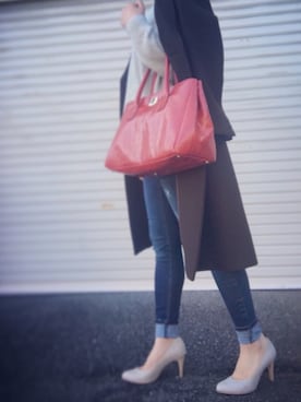 「ショッピング」｜「アイテム（パンプス）」を使った、＊mikineeeee＊さん（レディース・165cm）の冬コーディネート