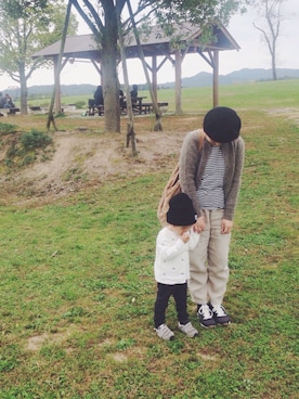 「NOR'EASTERLY（ノアイースターリー）のアイテム」を使った、１４さん（キッズ・90cm）の秋コーディネート