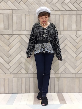 「179/WG（イチナナキュウダブルジー）のアイテム（ハンチング/ベレー帽）」を使った、♡ai♡さん（レディース・148cm）の夏コーディネート