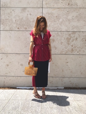 ともみさん（レディース・158cm）の夏コーディネート