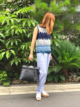 ともみさん（レディース・158cm）の夏コーディネート