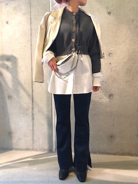 「alexanderwang（アレキサンダーワン）のアイテム」を使った、ともみさん（レディース・158cm）の秋コーディネート
