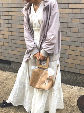 「FITH（フィス）のアイテム（ジャケット/アウター）」を使った、enssmileさん（レディース・151cm）の春コーディネート