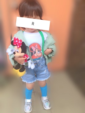 「2歳10ヶ月」｜「アイテム（ジャケット/アウター）」を使った、Rさん（キッズ・90cm）の春コーディネート