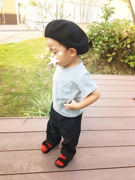 1t.ichiiiTa..𖤐˒˒さん（キッズ・90cm）の秋コーディネート