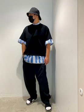 「STUSSY（ステューシー）のアイテム」を使った、yoshiaarさん（メンズ・181cm）の夏コーディネート