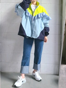ナイロンジャケットを使った 春夏コーデ のレディース人気ファッションコーディネート Wear