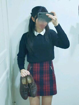 Qianさん（レディース・163cm）の冬コーディネート