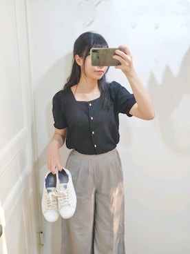「職場」｜Qianさん（レディース・163cm）の秋コーディネート
