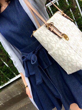 「MichaelKors」｜「アイテム（ワンピース/ドレス）」を使った、yahさん（レディース・159cm）の春コーディネート