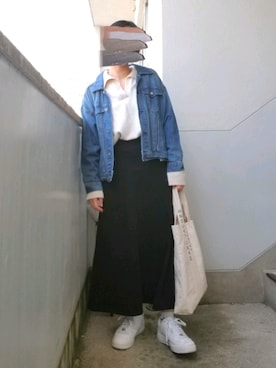 「MARC JACOBS（マークジェイコブス）のアイテム（トートバッグ）」を使った、neroさん（レディース・164cm）の春コーディネート