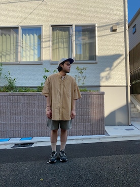 「Eddie Bauer（エディーバウアー）のアイテム（トップス）」を使った、ヨシダコウスケさん（メンズ・170cm・20代）の春コーディネート