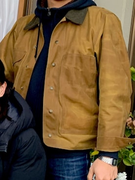 「FILSON（フィルソン）のアイテム（その他アウター）」を使った、shoheiさん（メンズ・181cm）の冬コーディネート