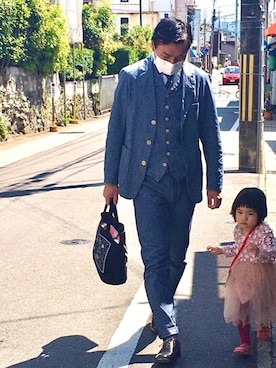 「スリーピース」｜「アイテム（ジャケット/アウター）」を使った、Young   さん（メンズ・175cm）の春コーディネート
