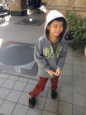 「GAP（ギャップ）のアイテム（モッズコート）」を使った、fcyyy.10さん（レディース・165cm）の冬コーディネート
