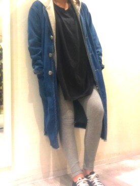 「CONVERSE（コンバース）の【CONVERSE】 JACK PURCELL（スニーカー、ブラック系）」を使った、Haruさん（レディース・152cm）の春コーディネート