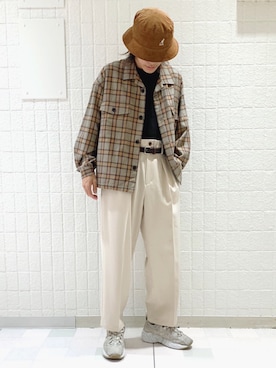 「JUNRED（ジュンレッド）のアイテム（ブルゾン）」を使った、もりさん（メンズ・170cm）の秋コーディネート