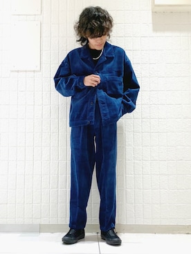 「JUNRED（ジュンレッド）のアイテム（ブルゾン）」を使った、もりさん（メンズ・170cm）の秋コーディネート