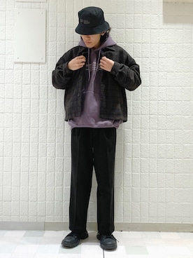 「JUNRED（ジュンレッド）のアイテム（ブルゾン）」を使った、もりさん（メンズ・170cm）の冬コーディネート