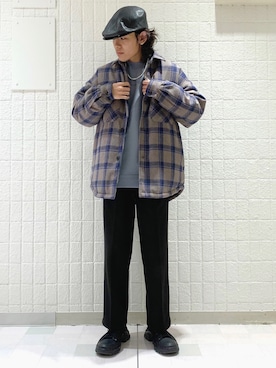 「JUNRED（ジュンレッド）のアイテム（ブルゾン）」を使った、もりさん（メンズ・170cm）の冬コーディネート