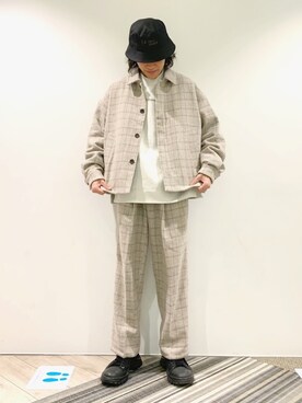 「JUNRED（ジュンレッド）のアイテム（ジャケット/アウター）」を使った、もりさん（メンズ・170cm）の冬コーディネート