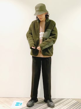 「JUNRED（ジュンレッド）のアイテム（スウェット）」を使った、もりさん（メンズ・170cm）の冬コーディネート