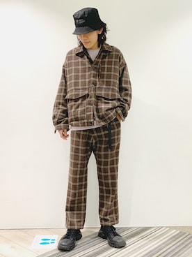 「JUNRED（ジュンレッド）のアイテム」を使った、もりさん（メンズ・170cm）の冬コーディネート