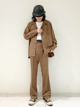 「JUNRED（ジュンレッド）のアイテム」を使った、もりさん（メンズ・170cm）の春コーディネート