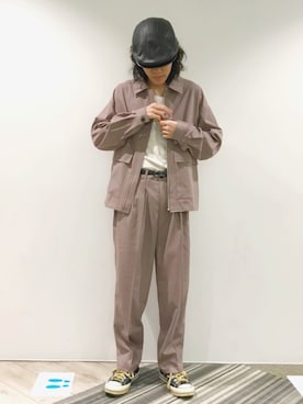 「JUNRED（ジュンレッド）のアイテム（ジャケット/アウター）」を使った、もりさん（メンズ・170cm）の春コーディネート