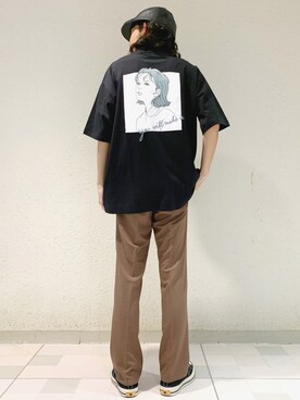 「JUNRED（ジュンレッド）のアイテム（パンツ）」を使った、もりさん（メンズ・170cm）の春コーディネート