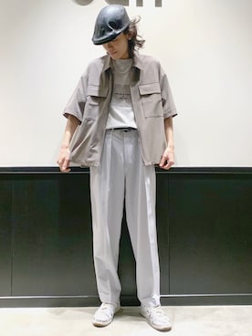「JUNRED（ジュンレッド）のアイテム（パンツ）」を使った、もりさん（メンズ・170cm）の春コーディネート