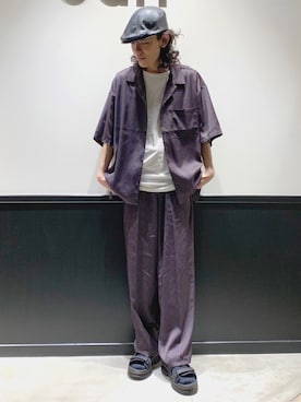 「Dr. Martens（ドクターマーチン）のアイテム（サンダル）」を使った、もりさん（メンズ・170cm）の春コーディネート