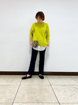 「ピスタチオ」｜「アイテム（ローファー）」を使った、by2585tuuさん（レディース・160cm）の秋コーディネート