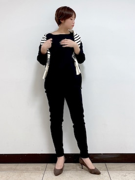「30代ファッション」｜「アイテム（スウェットパンツ）」を使った、by2585tuuさん（レディース・160cm）の冬コーディネート