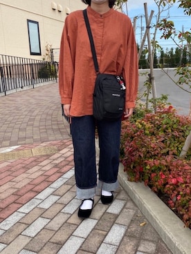 「COLEMAN（コールマン）のアイテム（財布/小物）」を使った、megさん（レディース・160cm）の秋コーディネート