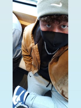 「アイテム（ブルゾン）」を使った、いかくんさん（メンズ・183cm・30代）の冬コーディネート