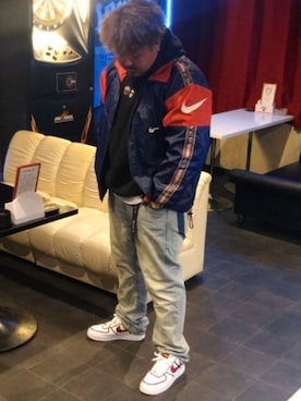 「アノラック」｜「アイテム（ナイロンジャケット）」を使った、いかくんさん（メンズ・183cm）の秋コーディネート