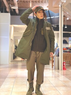 Avirex アヴィレックス Military Boots Combat ミリタリーブーツ コンバットを使ったメンズ人気ファッション コーディネート Wear