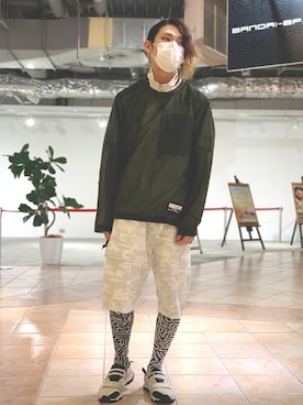 「シースルー」｜「アイテム（ブルゾン）」を使った、高田さん（メンズ・181cm）の春コーディネート