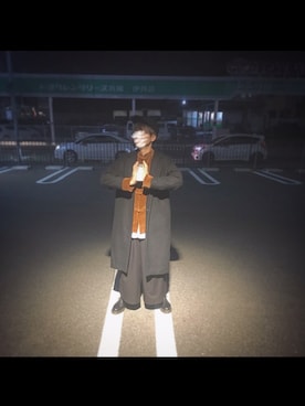 「アイテム（その他トップス、ブラウン系）」を使った、のむさん（メンズ・172cm）の冬コーディネート