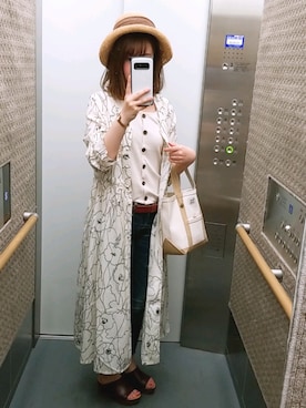 「アイテム（シャツワンピース）」を使った、も こ  さん（レディース・156cm・20代）の夏コーディネート