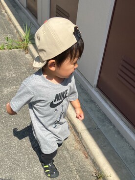 「SM2（エスエムツー）のアイテム（帽子）」を使った、o__skさん（キッズ・80cm）の夏コーディネート