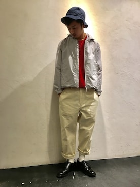 たけ 【GLOBAL WORK京都六角】さん（メンズ・172cm）の春コーディネート