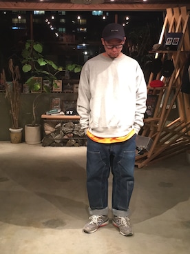 「BELIEF NYC（ビリーフニューヨーク）のアイテム」を使った、BENCHさん（メンズ・178cm）の春コーディネート